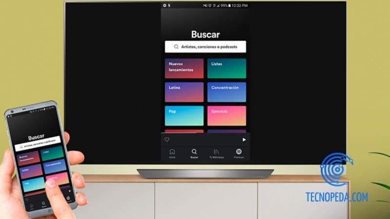 Enviar la pantalla del móvil a la tv