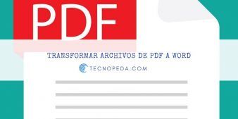 Convertir de PDF a Word
