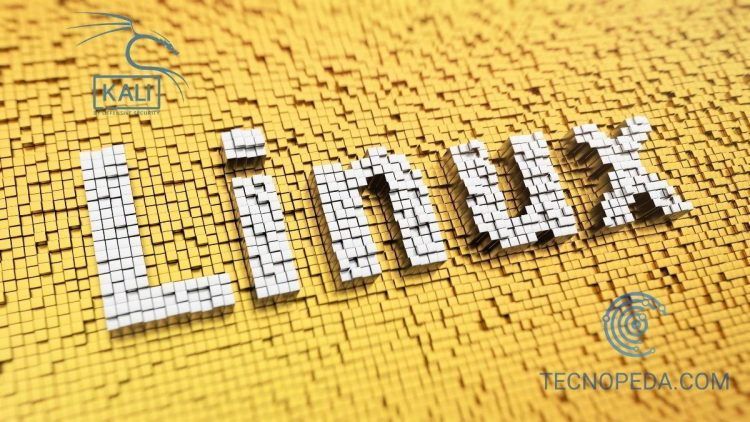 Plabra Linux formada por bloques naranjas