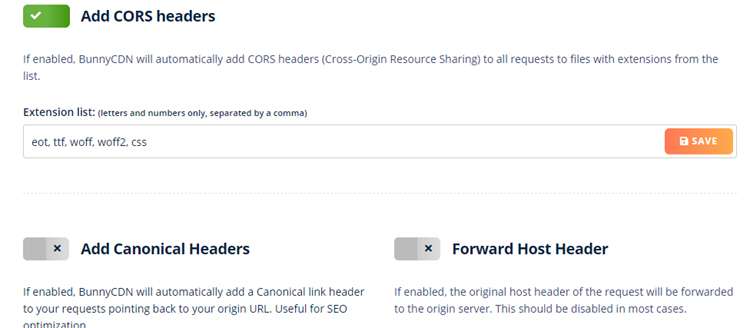 BunnyCDN, el CDN Más Barato y Eficaz para Wordpress 7 Añadir Cors Headers