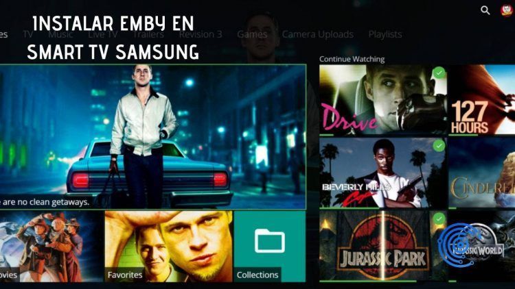 Collage de caratulas de series de televisión en Emby