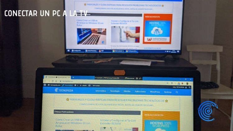 Ordenador portátil conectado a una Smart Tv Samsung sin cables