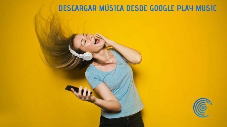 Mujer con auriculares puesto y bailando