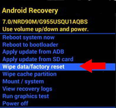 Recovery Opciones del Recovery en un Doogee S90
