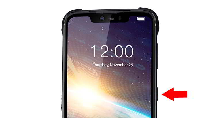 Apagar Pulsar la tecla de encendido del Doogee S90 para apagarlo