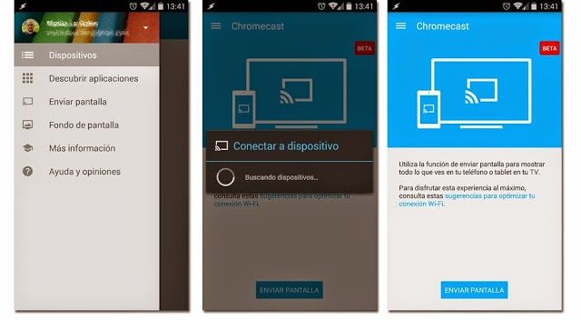 duplicar la pantalla de un móvil utilizando chromecast