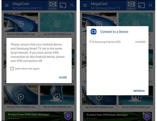 instalar megacast en un móvil