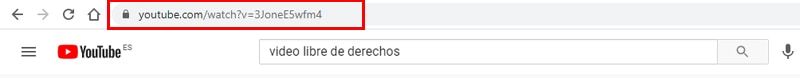 url del vídeo para descargar