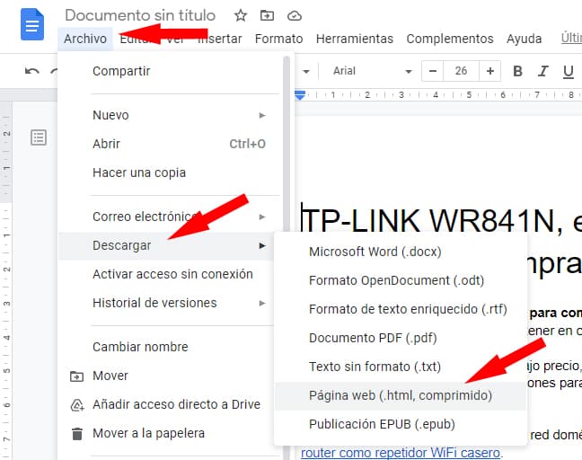 descargar y guardar imágenes de google Docs