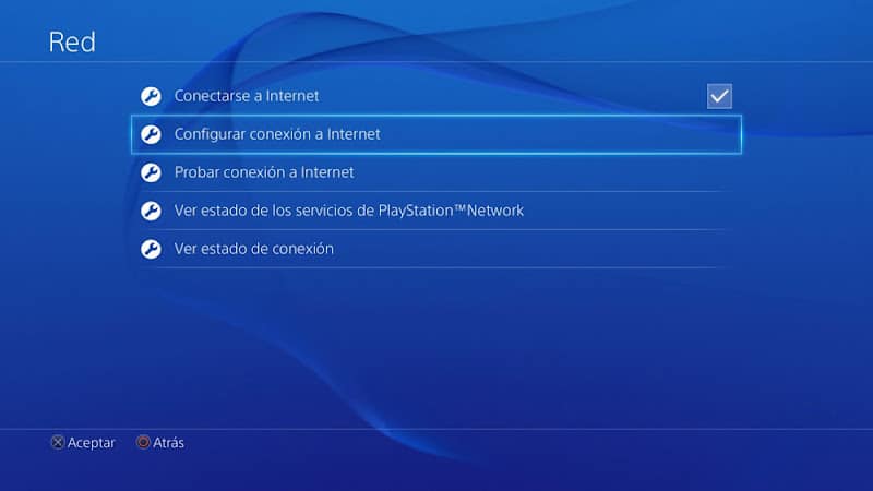 Configurar conexión a internet en la PS4