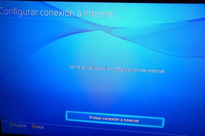 probar conexión internet ps4