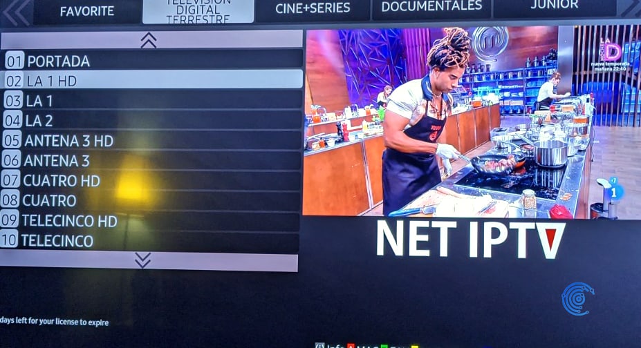 Lista IPTV en Net IPTV
