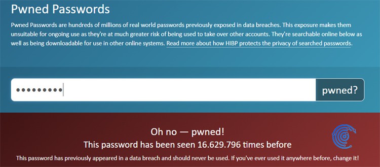 verificar contraseñas con HavelBeenPwned
