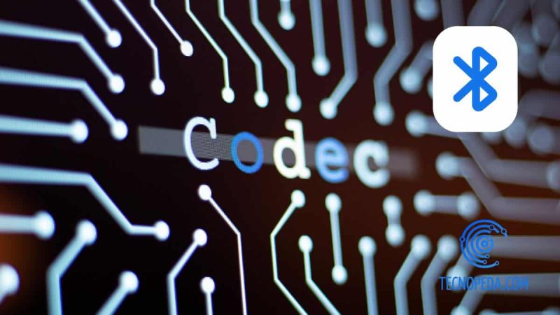 Palabra códecs impresa en un circuito