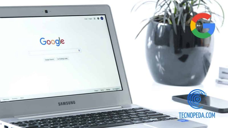Portátil con Google Chrome