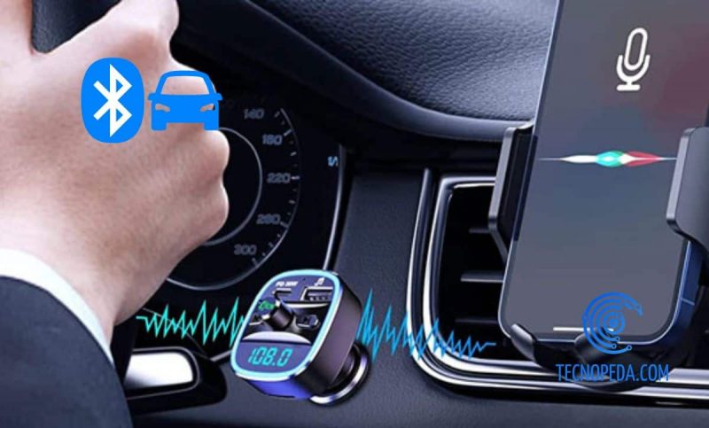 Móvil conectado al kit de bluetooth del coche