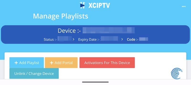 Manager Playlist en XCIPTV Player