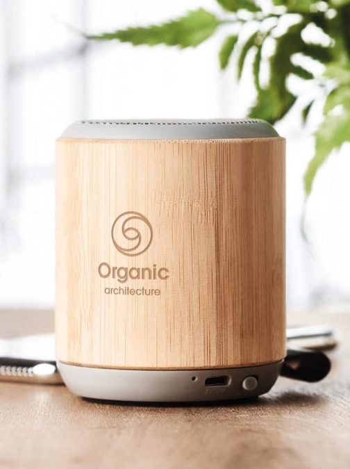 Regalos personalizados como altavoces de madera