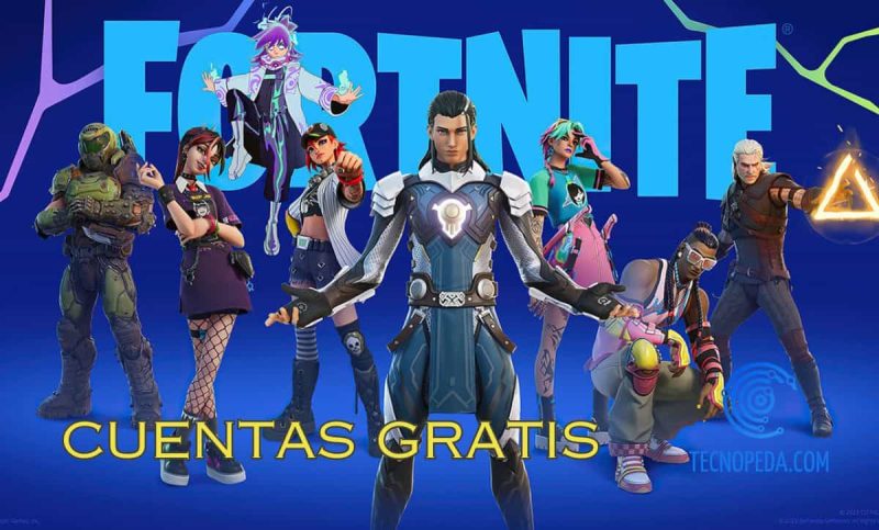Ilustración con la leyenda de cuentas de fortnite gratis