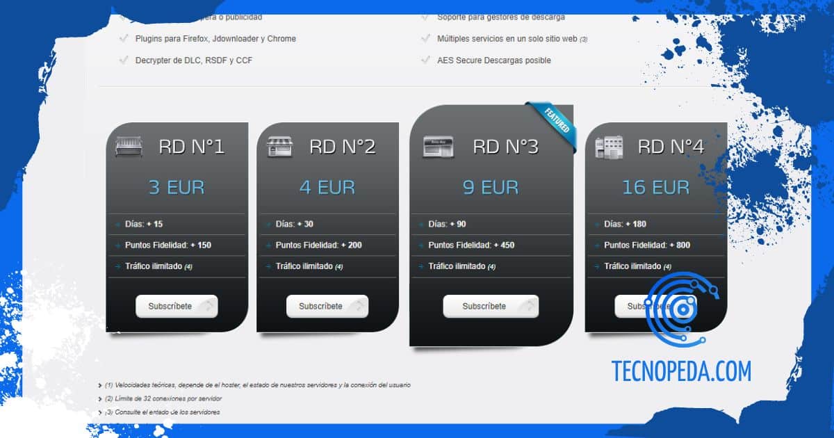 planes premium en real-debrid