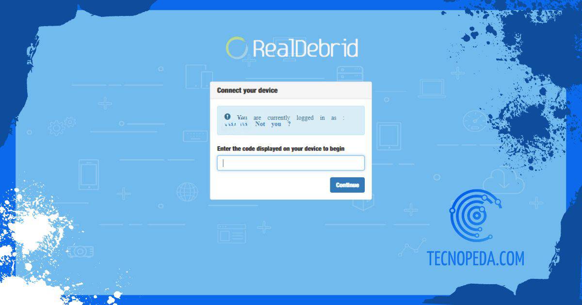 introducir código en realdebrid