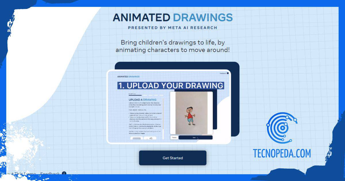 portada de la web Animated Drawings para animar dibujos con IA