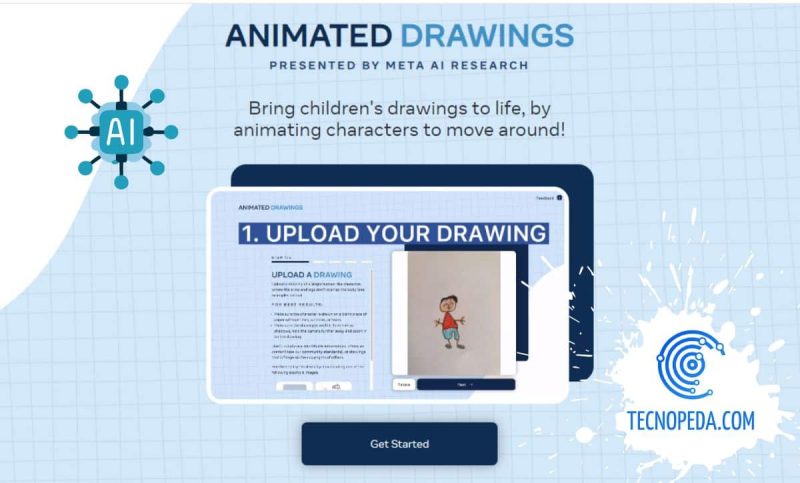 Inicio de la web para animar dibujos con IA