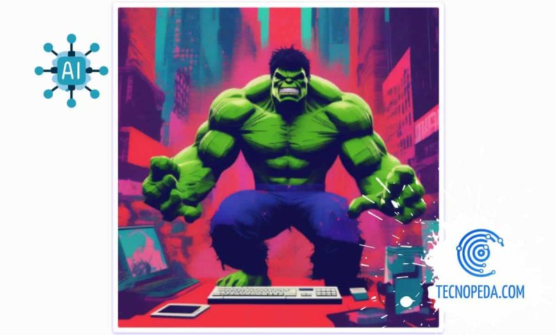 Imagen de Hulk creada con IA