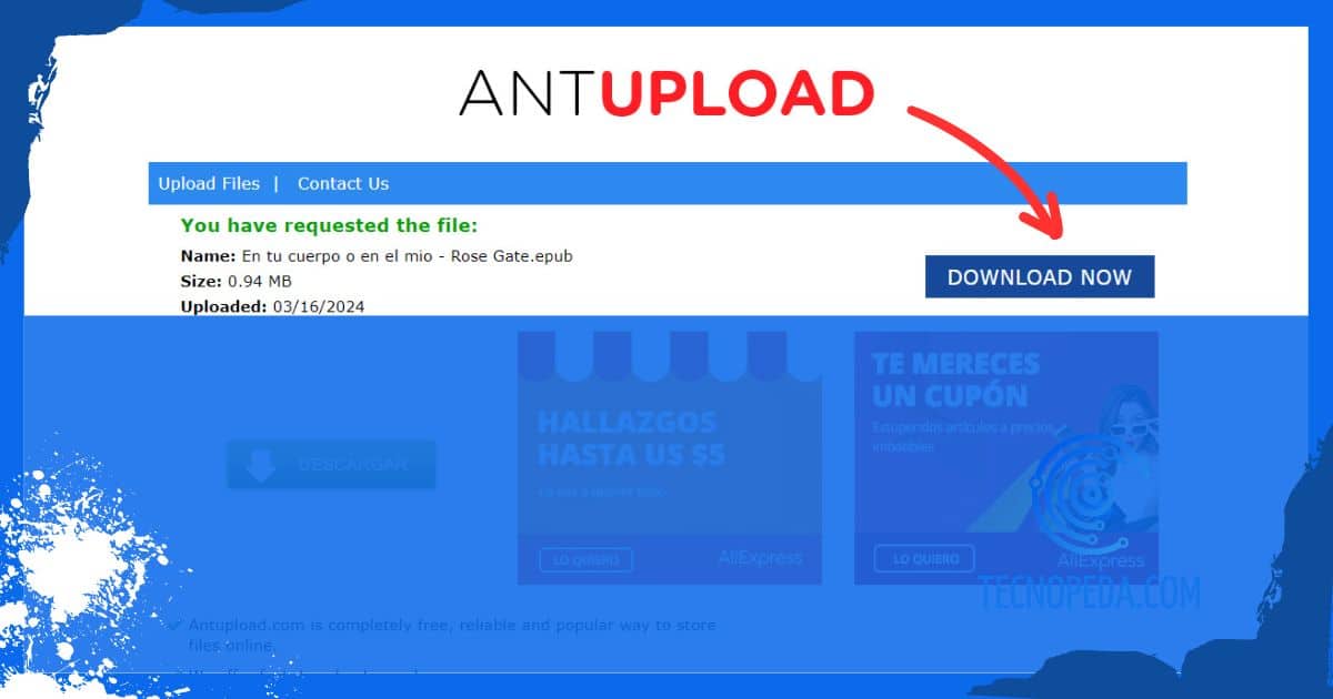 Botón para descargar un libro de Lectulandia