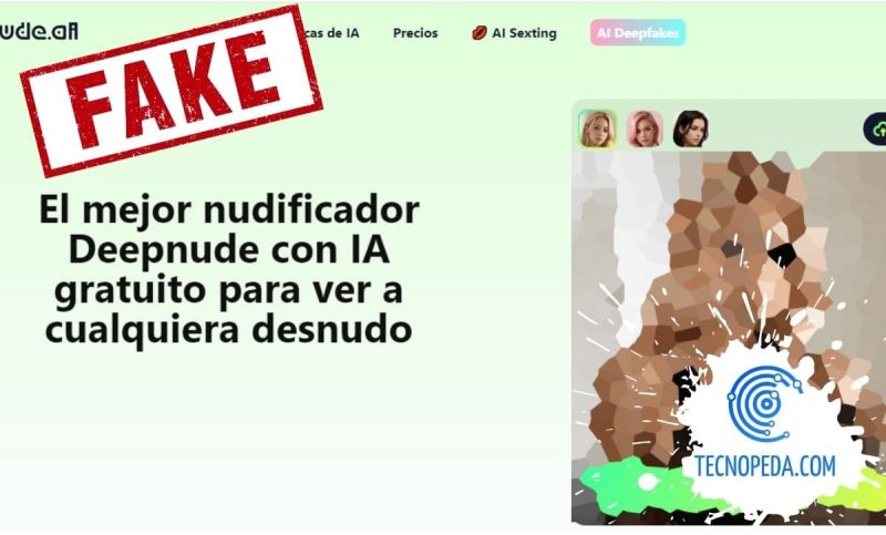 Página de Deepnude