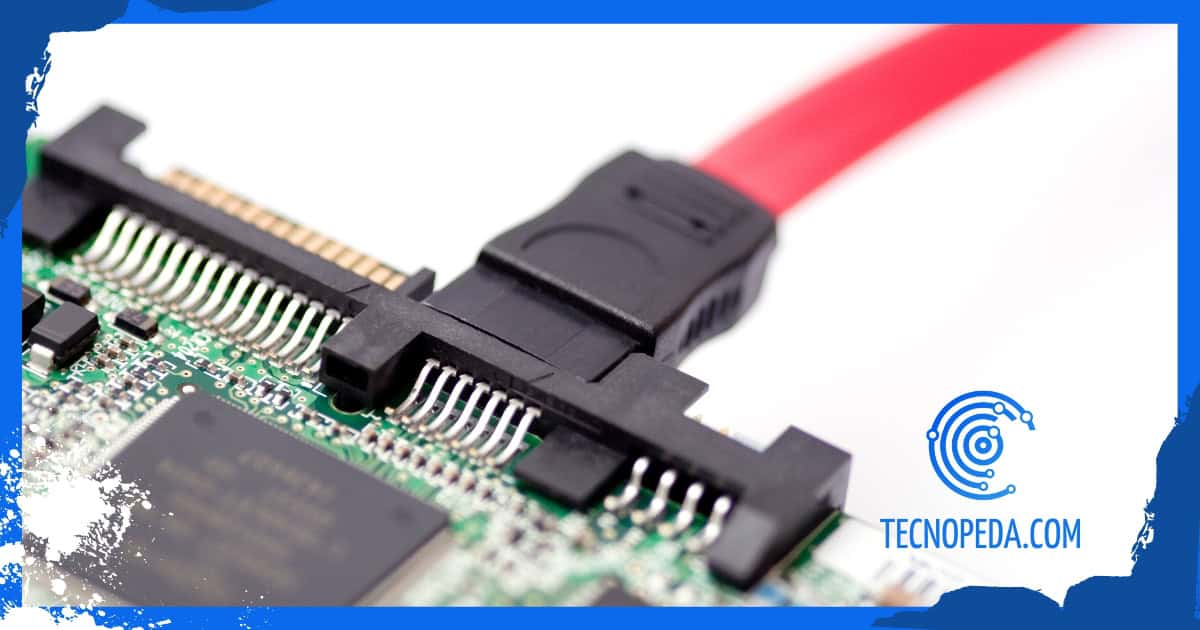 Conexión SATA de un disco duro
