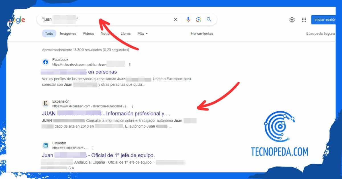 Buscar persona en Google