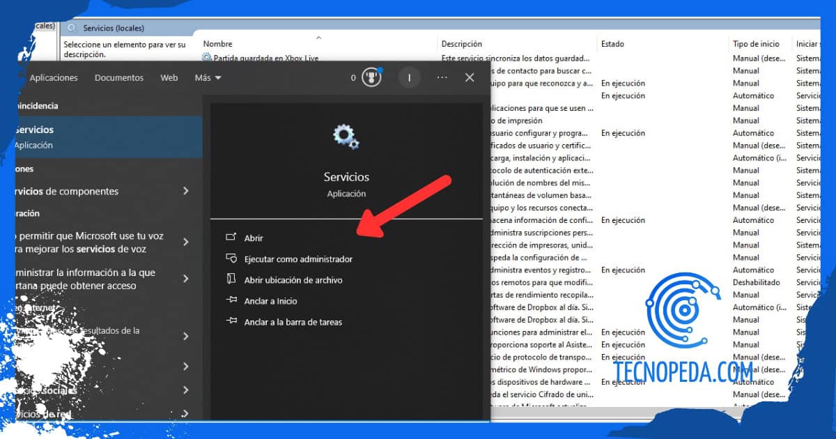 Editar el archivo services.exe de windows