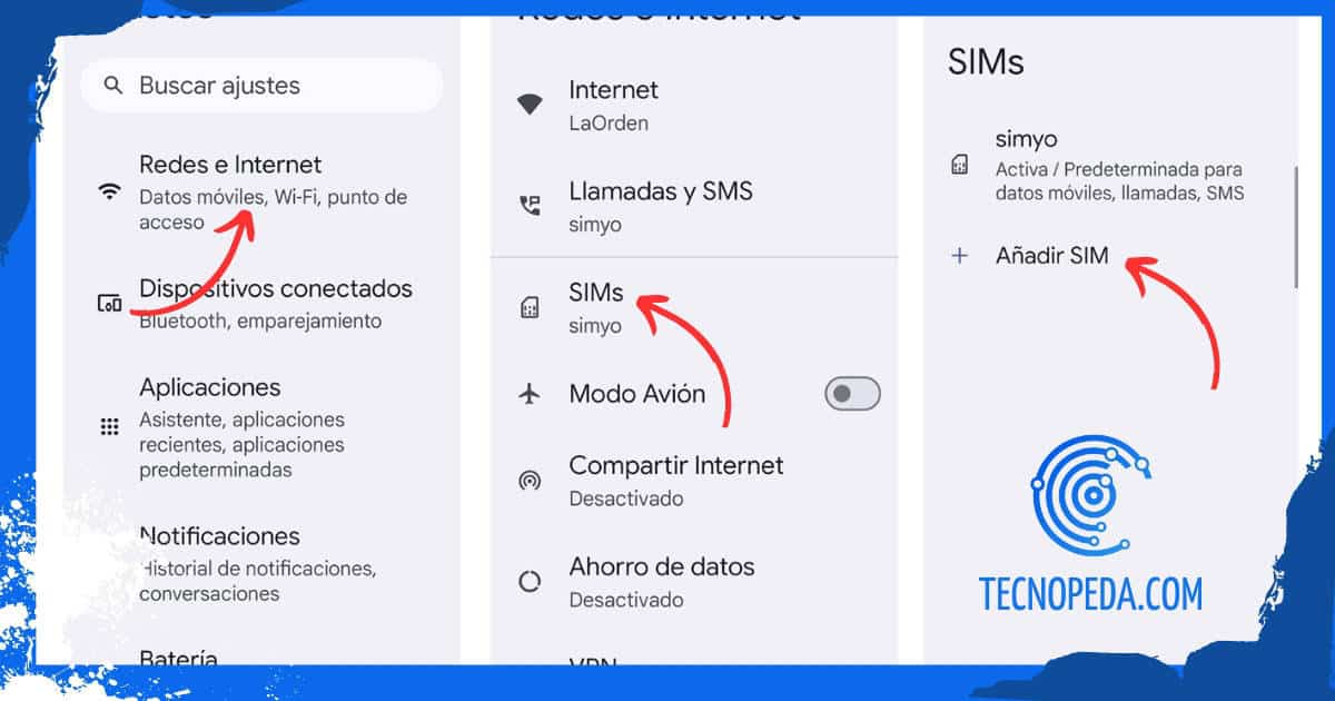 Pasos para activar la eSIM de Simyo en Android
