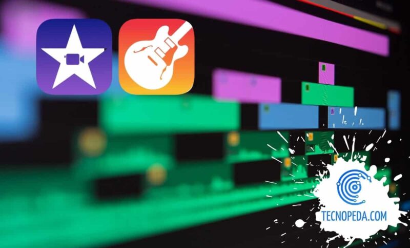 Pistas de audio en la pantalla de un ordenador