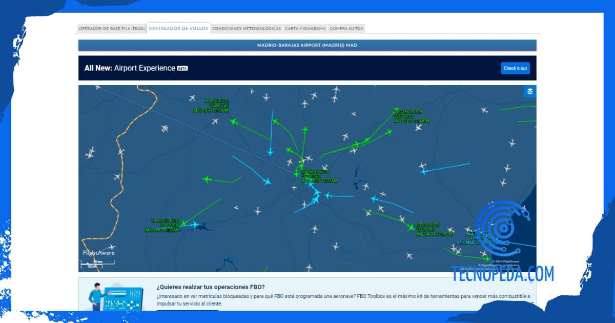 Tráfico Aéreo en el aeropuerto de Madrid