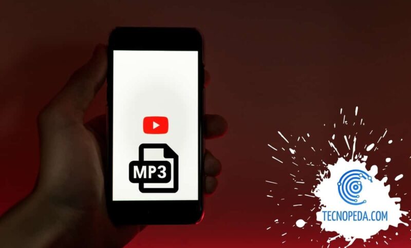 Pantalla del móvil con youtube y mp3