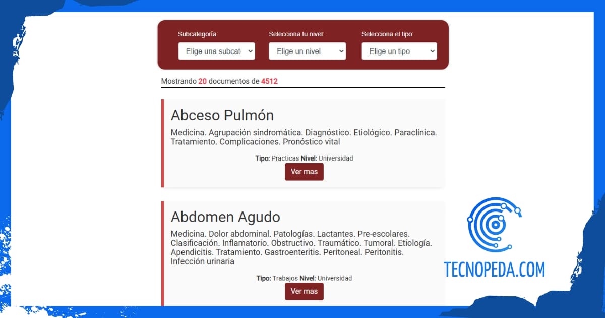 Trabajos publicados en el rincón del vago