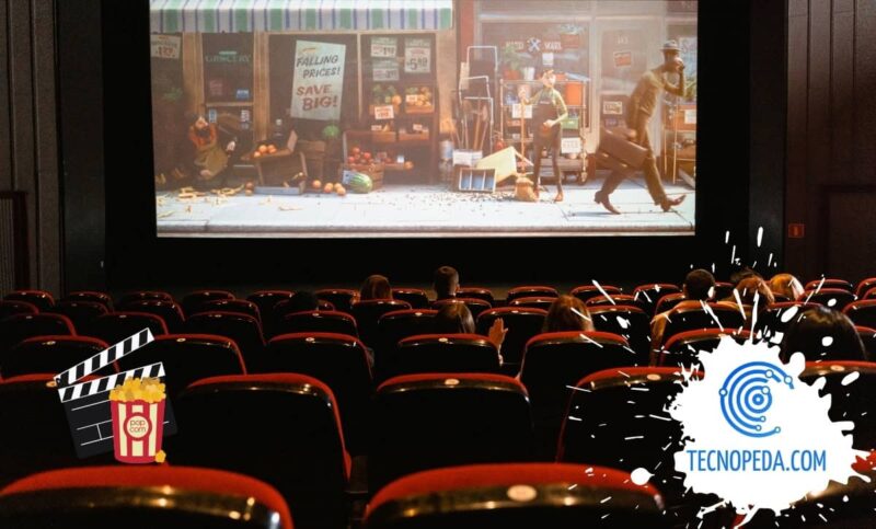 Pantalla de Cine con película
