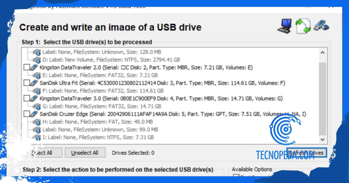 imageusb pantalla de imageusb