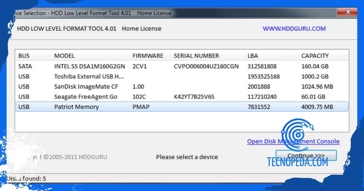HDD Low level format tool