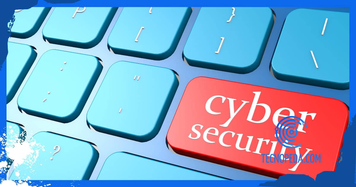 Teclado con una tecla en rojo donde se lee cyber seguridad para evitar el phising